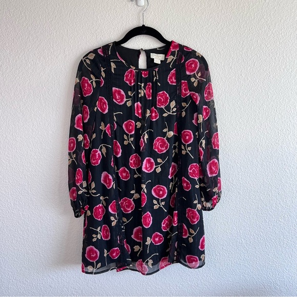 Kate Spade New York Hazy Rose Metallic Chiffon Dress - Picture 1 of 11